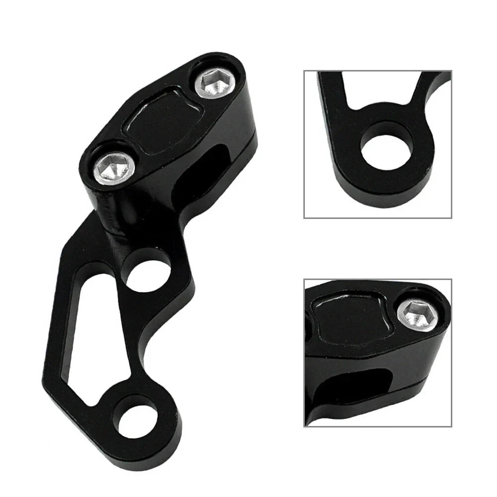 Oil Pipeline Brake Line Clamp Protector for Motor Bikes Aluminum Black