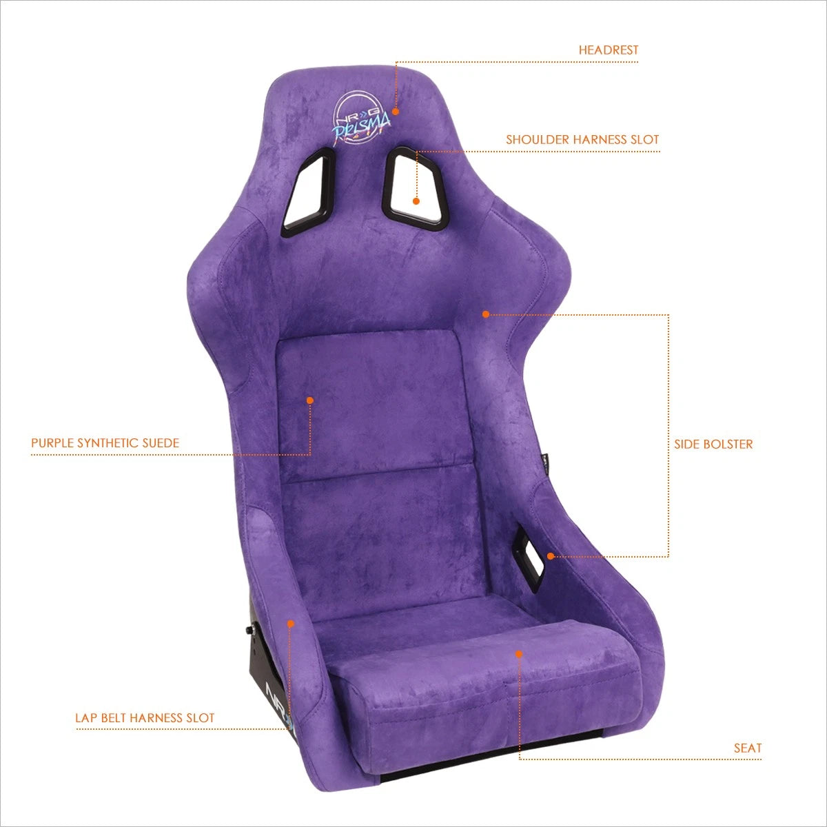 NRG FRP-302PP-PRISMA Large Bucket Racing Seat for Universal Fit (No Year)