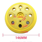 8 Hole Rubber Backing Pads for Electric Sanders (146mm)