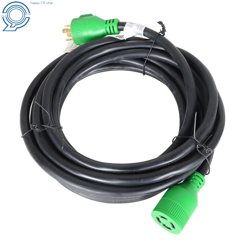 25Ft Generator Extension Power Cord L14-30 for Power Inlet Box