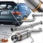 4.5" Burnt Tip Muffler Catback Exhaust System for Honda Civic Coupe/Sedan (1992–2000)