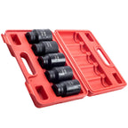 5x Deep Spindle Axle Nut Socket Set for (33mm-38mm)