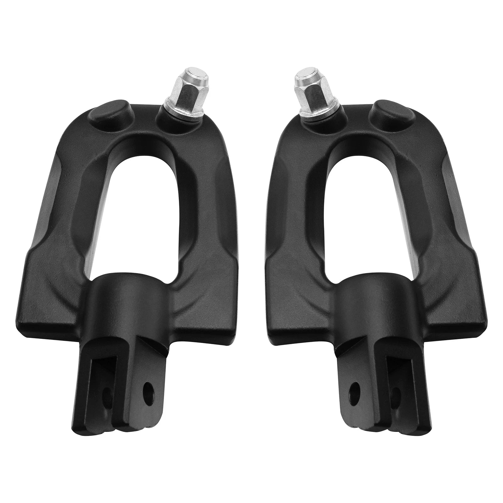 Matte Black Front Driver Foot Pegs for Harley Softail Street Bob (2018–2025)