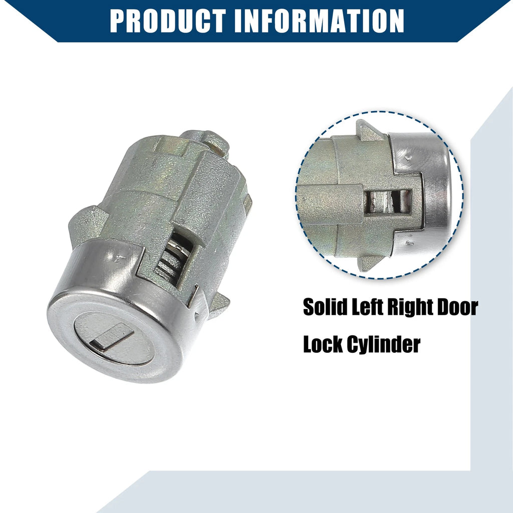 Front LH RH Door Lock Cylinder w/Key for Chevy GMC Cadillac (NO.15298924)