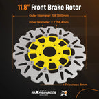 2x Front Brake Rotor Disc for Harley-Davidson Touring Trike Softail (2008–2024)