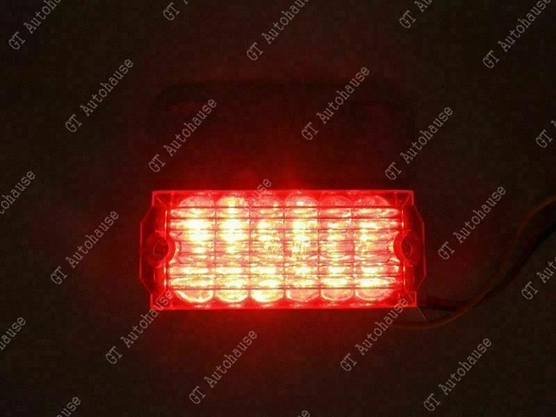 2-Pack Red 12-LED Trailer Side Marker Lights for Commercial Trucks (---)