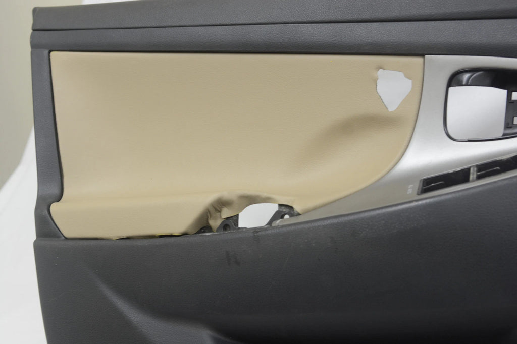 Set of 4 Door Panel Leather Covers for Toyota Camry (2007–2011) Beige