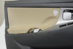 Set of 4 Door Panel Leather Covers for Toyota Camry (2007–2011) Beige