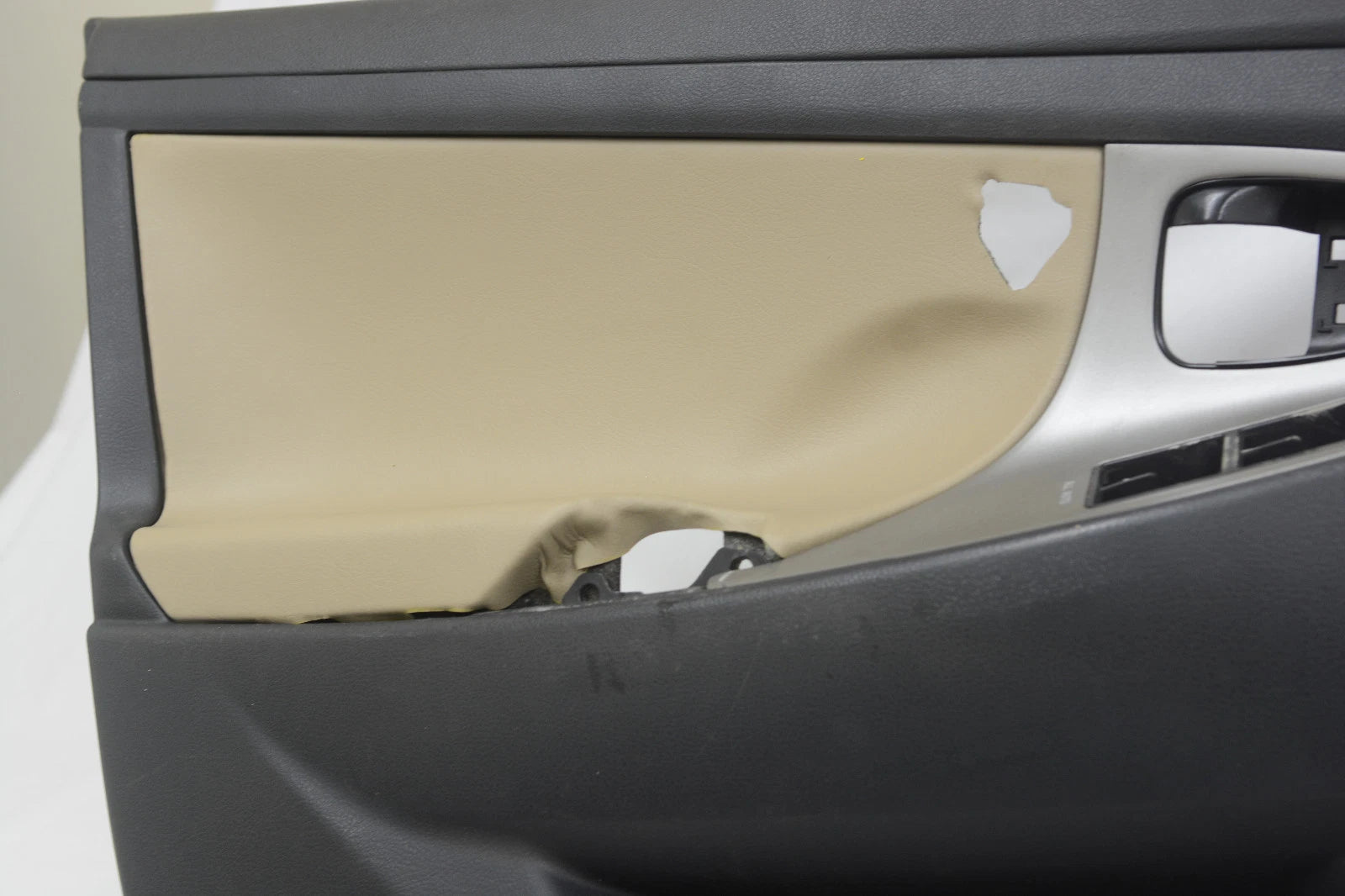Set of 4 Door Panel Leather Covers for Toyota Camry (2007–2011) Beige