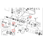 Prop Shaft Seal Kit for OMC Sterndrive Johnson Evinrude (0320862, 0305123)