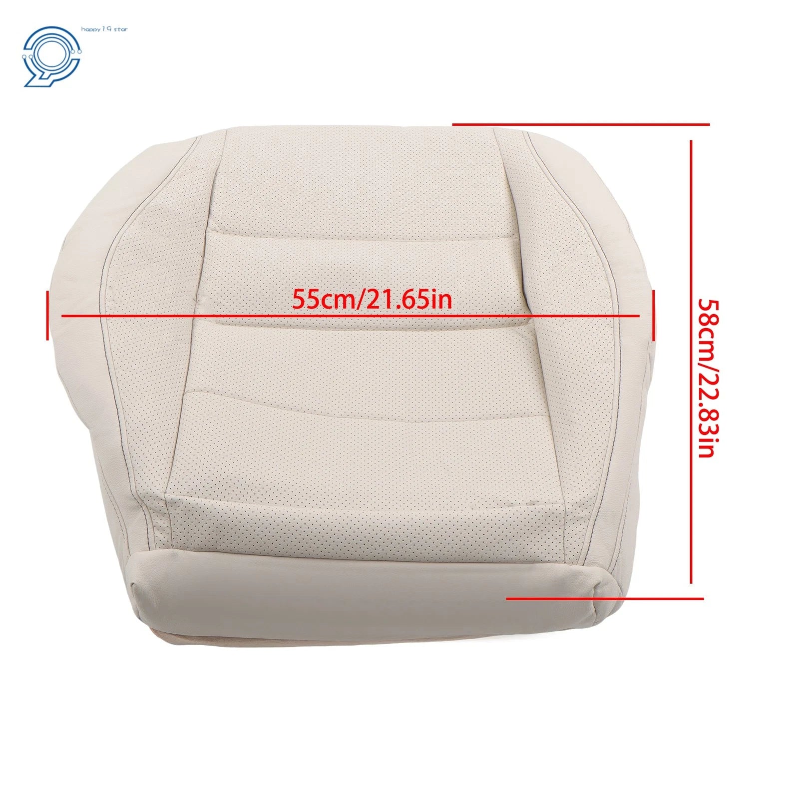 Leather Perforated Driver Bottom Seat Cover for Benz GLE350 GLE450 (2020–2024)