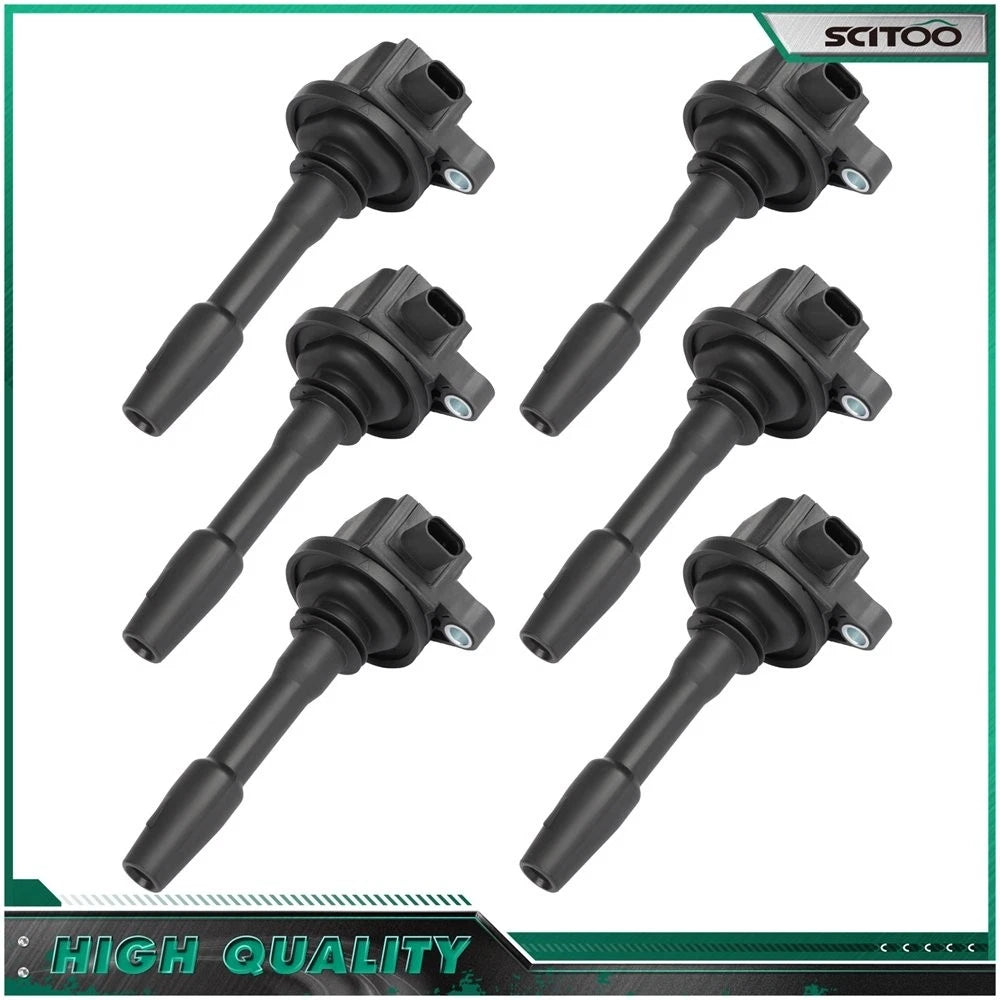 Set of 6 Ignition Coils for Ford F-150 3.3L (2018–2021), Explorer 3.3L (2020–2021)