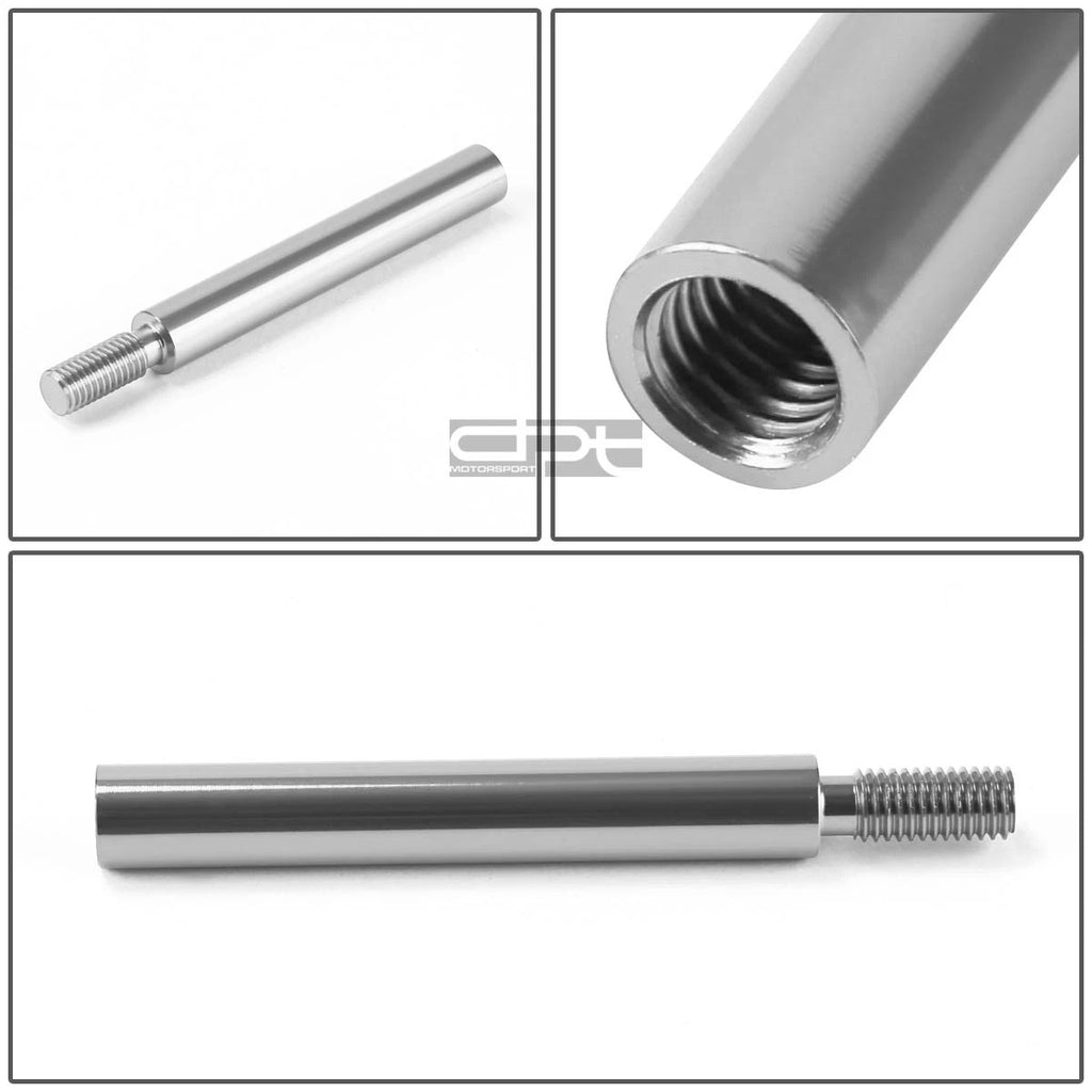 M10X1.5 Silver Aluminum Shift Knob for Universal Applications (3.75" Extension)