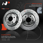 Rear Drilled Brake Rotors for BMW X3 E83 (2004-2011)