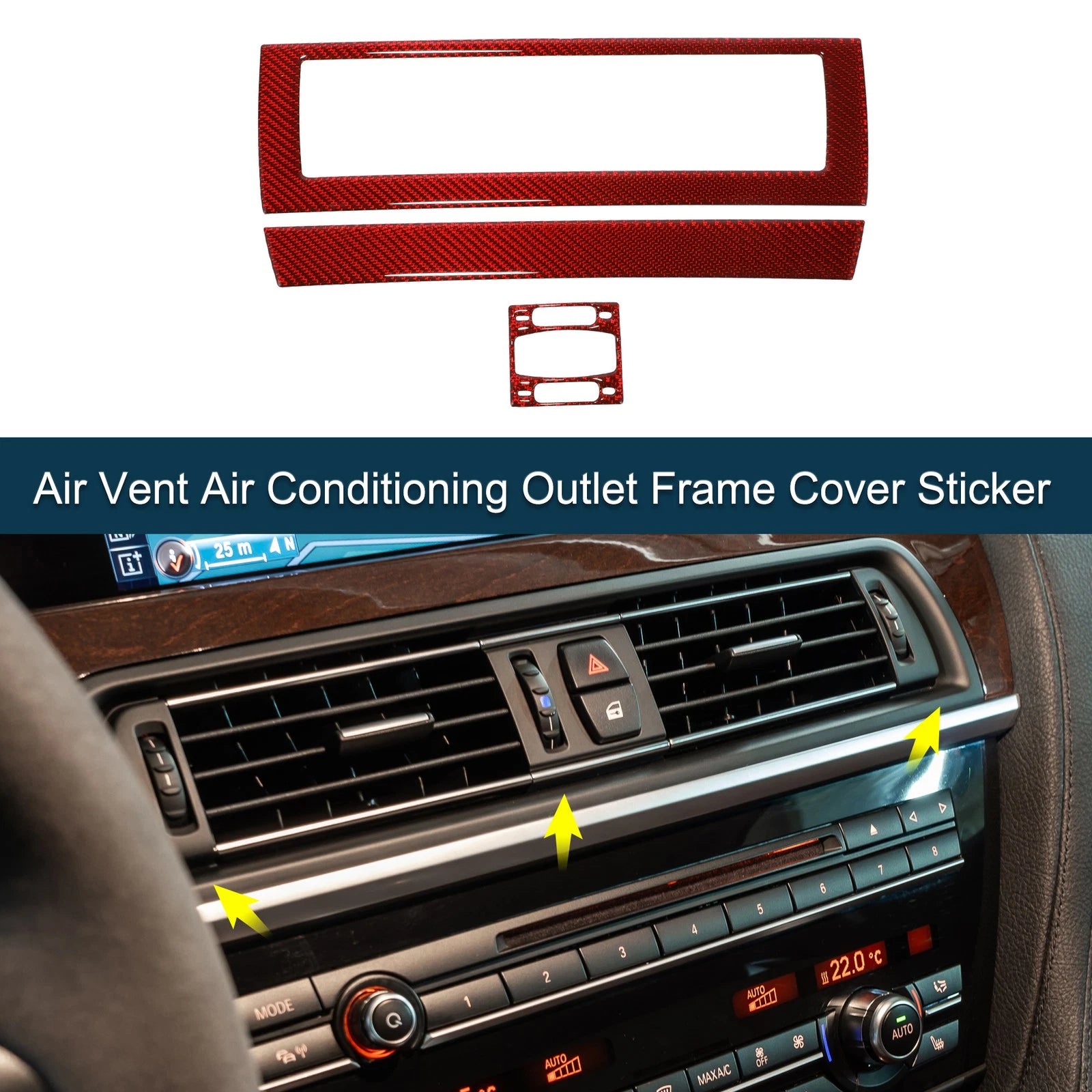 Air Vent Frame Covers for BMW 6 Series E63 E64 (2004–2010)