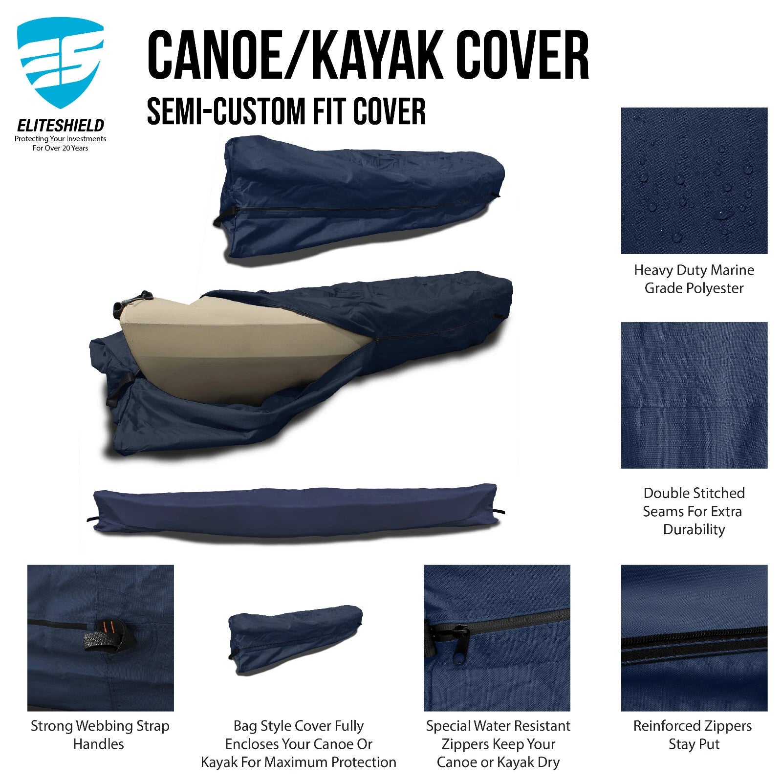 Weatherproof Kayak Storage Cover Bag for Old Town Sportsman AutoPilot 120