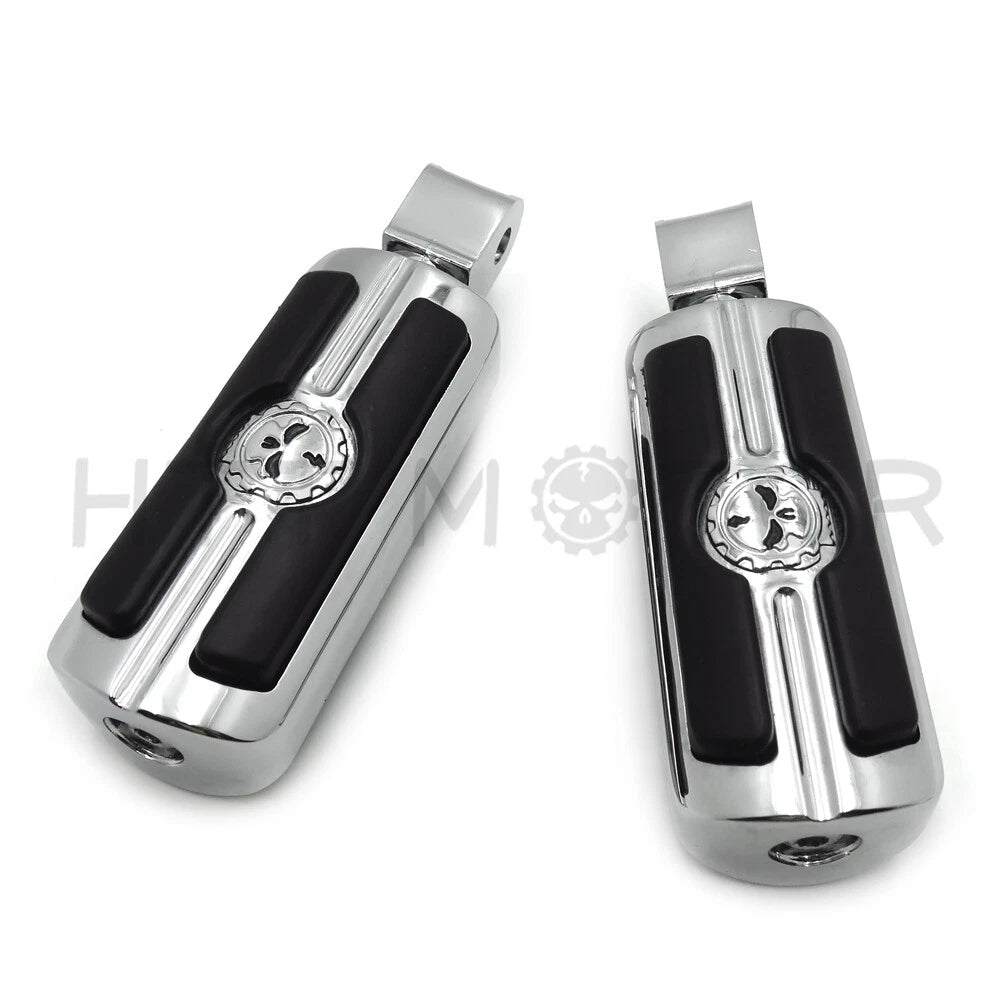 Custom Skull Footpegs for Honda Stateline Shadow VTX1300C VTX1800C VTX1800F (2010–2015)