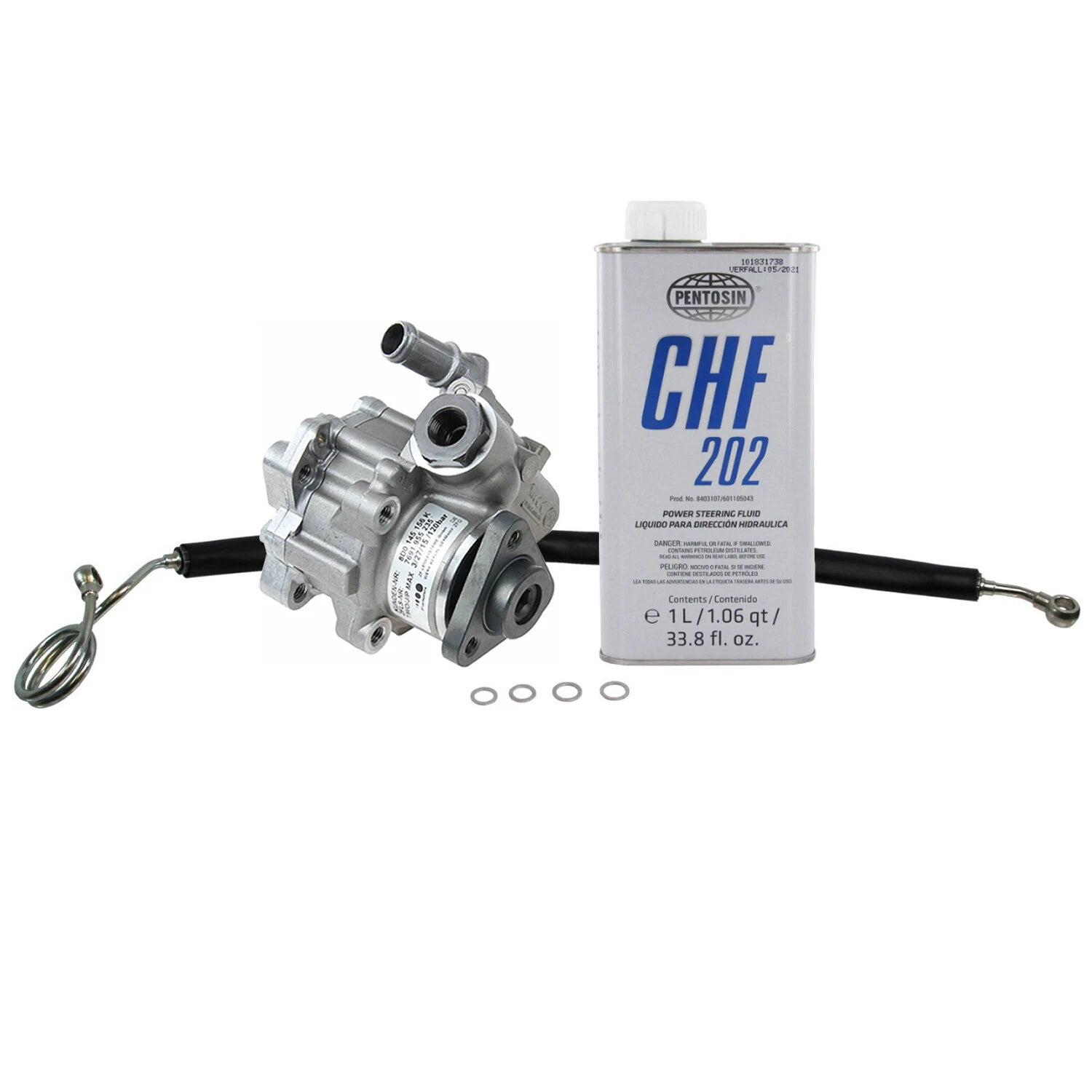 Power Steering Pump Pressure Hose & Fluid Kit for A4 Quattro, Passat (1996–2001)
