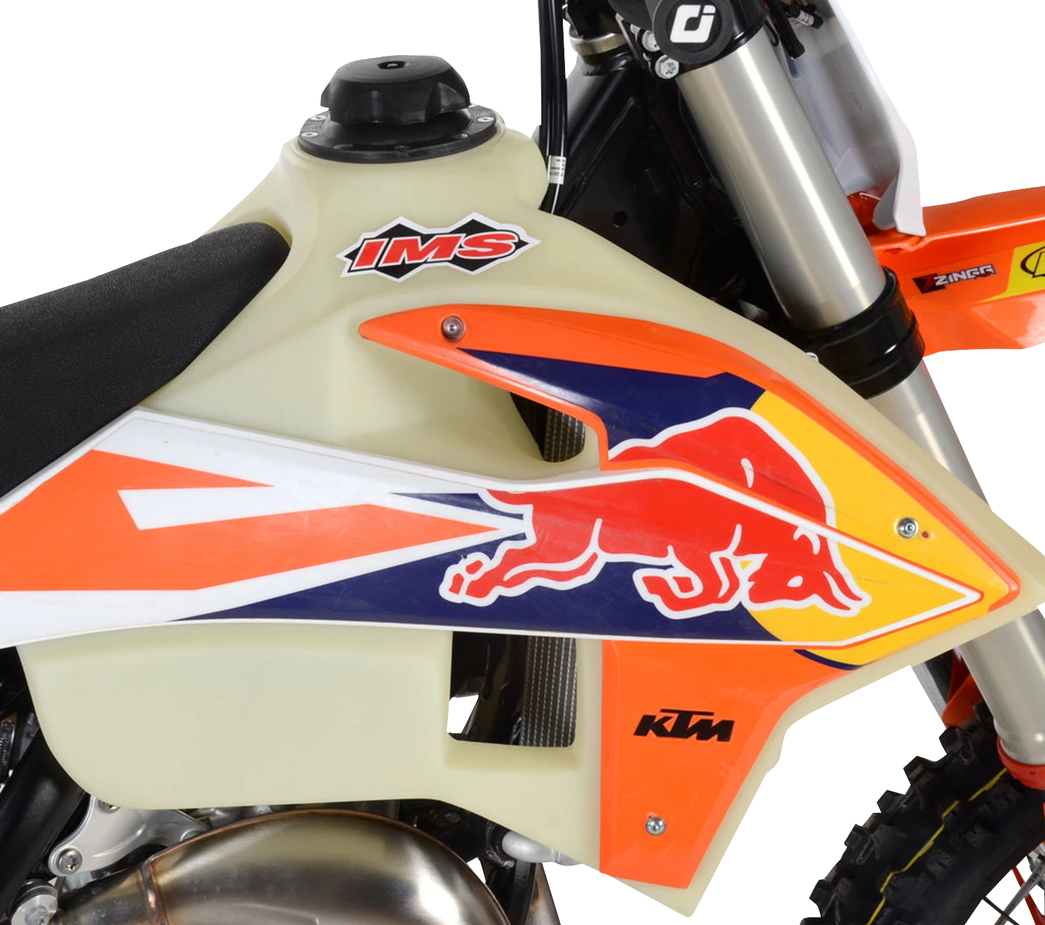 Large-Capacity Gas Tank for KTM (113348-BK1) 4.5 Gallon Black