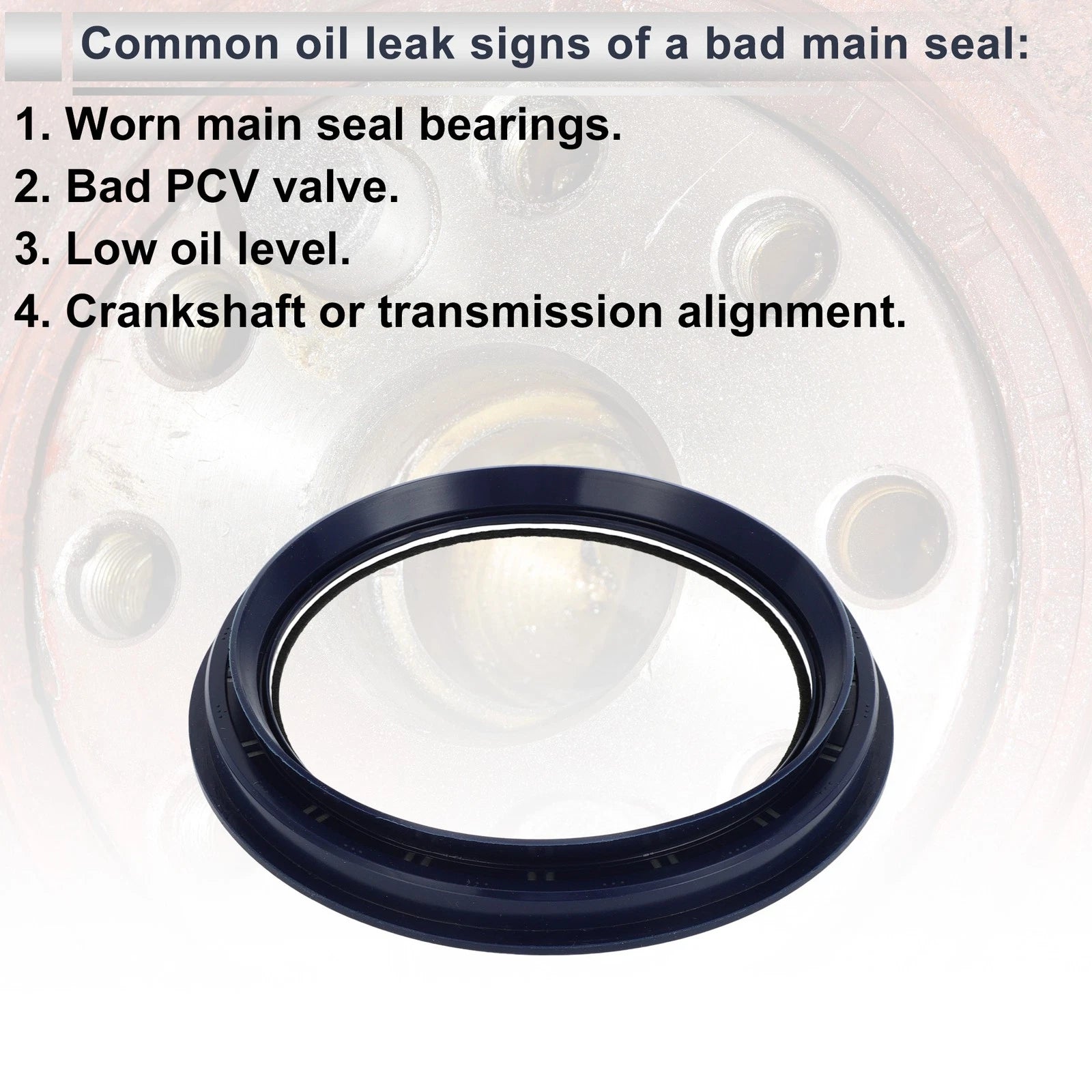1 Pc Rear Crankshaft Oil Seal for Mitsubishi Pajero Shogun (No.ME200012)