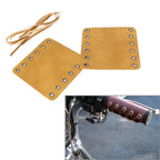 22mm Leather Hand Grips for Harley Cafe Racer (Fitment Specific) Pair