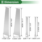 Set of 8 Door Pillar Window Trim for BMW X6 (2002–2013) Silver Tone