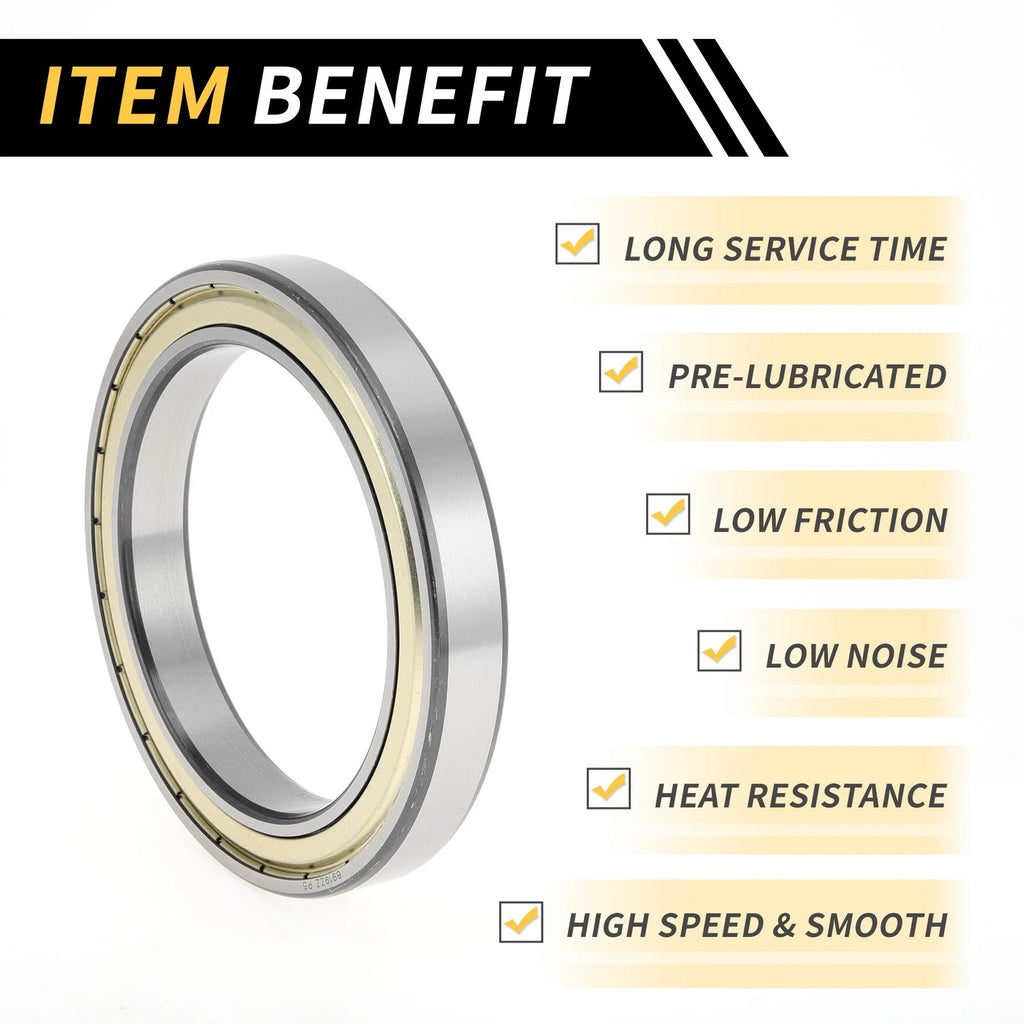 Deep Groove Ball Bearing P5 for Scooter Skateboard Wheel (6919ZZ)