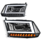 C-LED DRL Sequential Turn Signal Headlights for RAM 1500 (2009–2024)