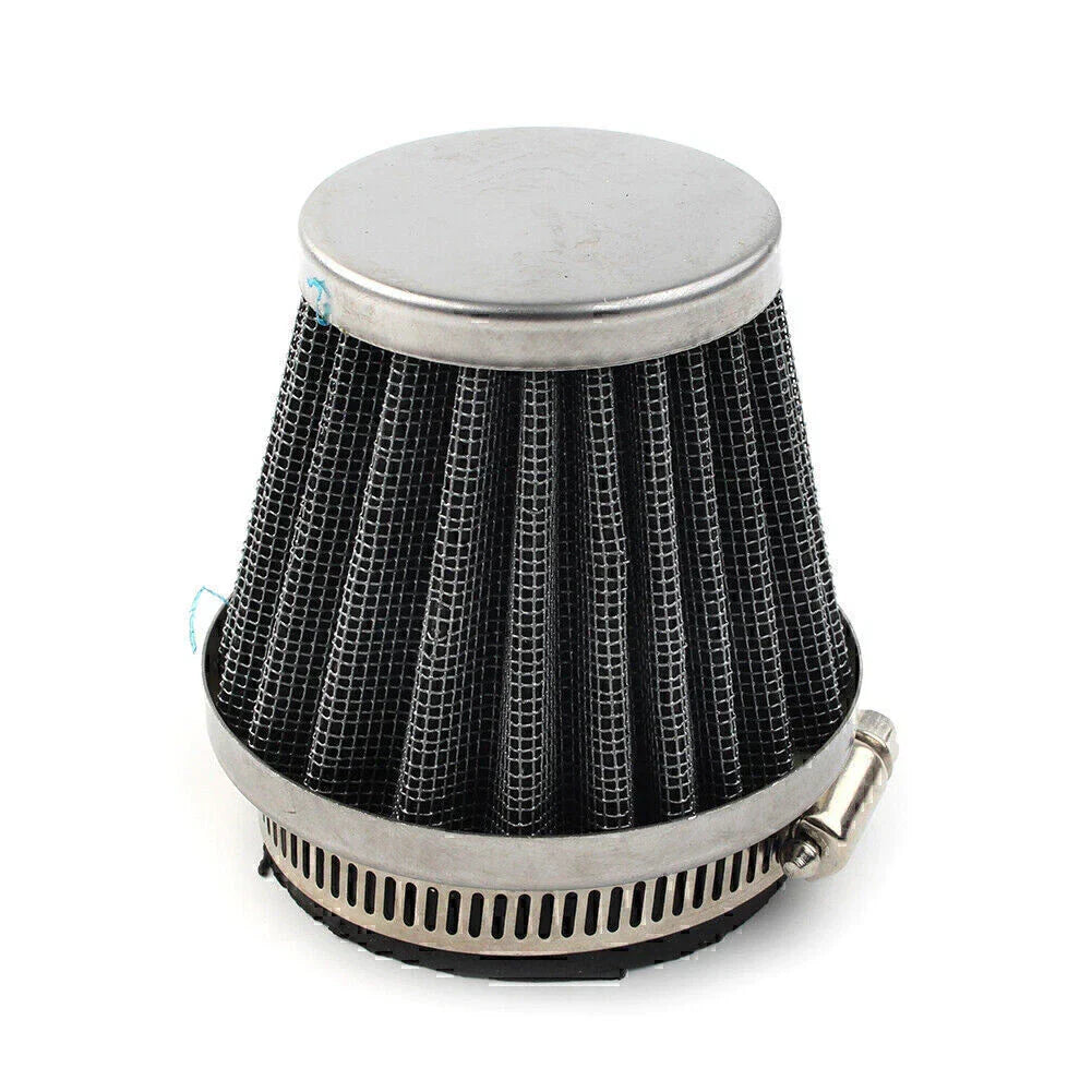 50mm Chrome Air Filter for Honda Yamaha Suzuki Motorcycle ATV Dirt Bike