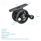 Nylon Ice Fishing Reel for Ambidextrous Use (1BB)