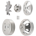 Aluminum Triple Groove Pulley Kit for Small Block Chevy 283-350 (1960–1985)