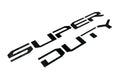 Hood Inserts Gloss Black Lettered for 2023-2025 Ford Super Duty