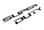 Hood Inserts Gloss Black Lettered for 2023-2025 Ford Super Duty