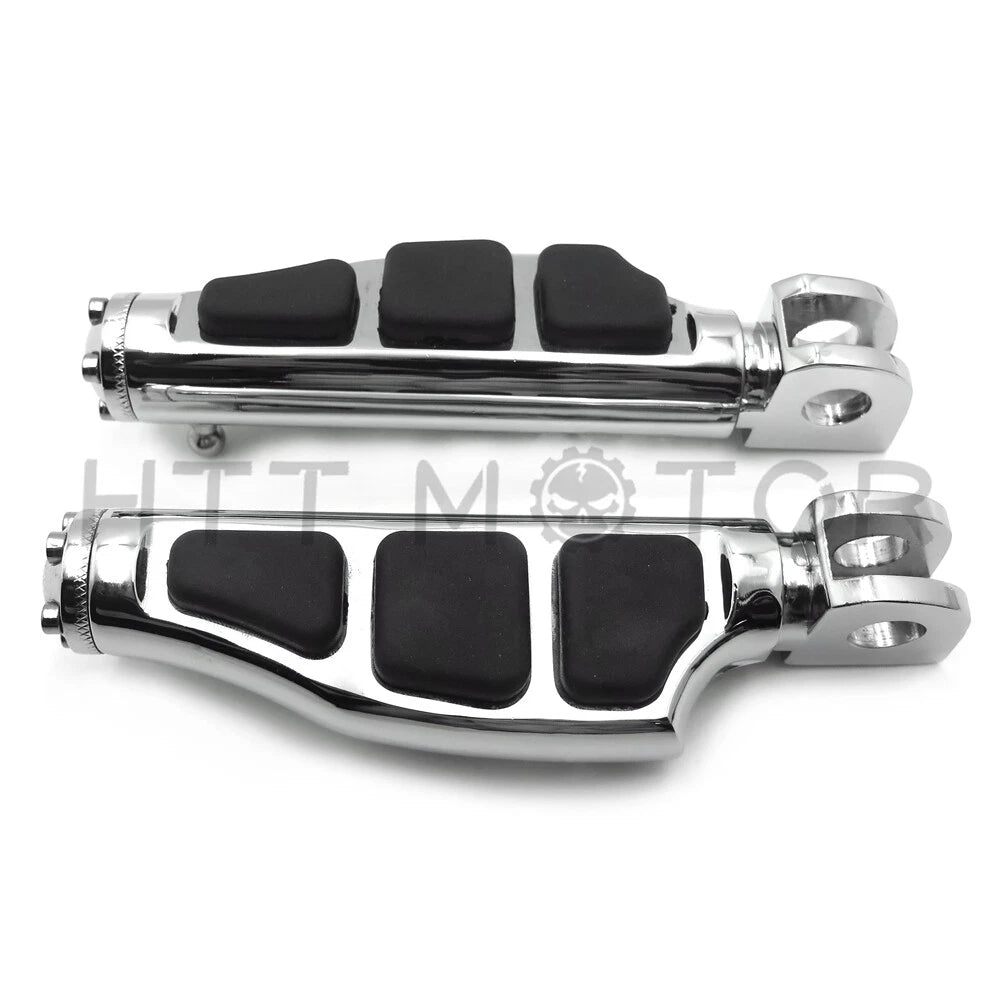 Chrome Flat Wing Footpegs for Suzuki Marauder 1600/Boulevard M90 (2004–2005)