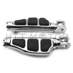 Chrome Flat Wing Footpegs for Suzuki Marauder 1600/Boulevard M90 (2004–2005)