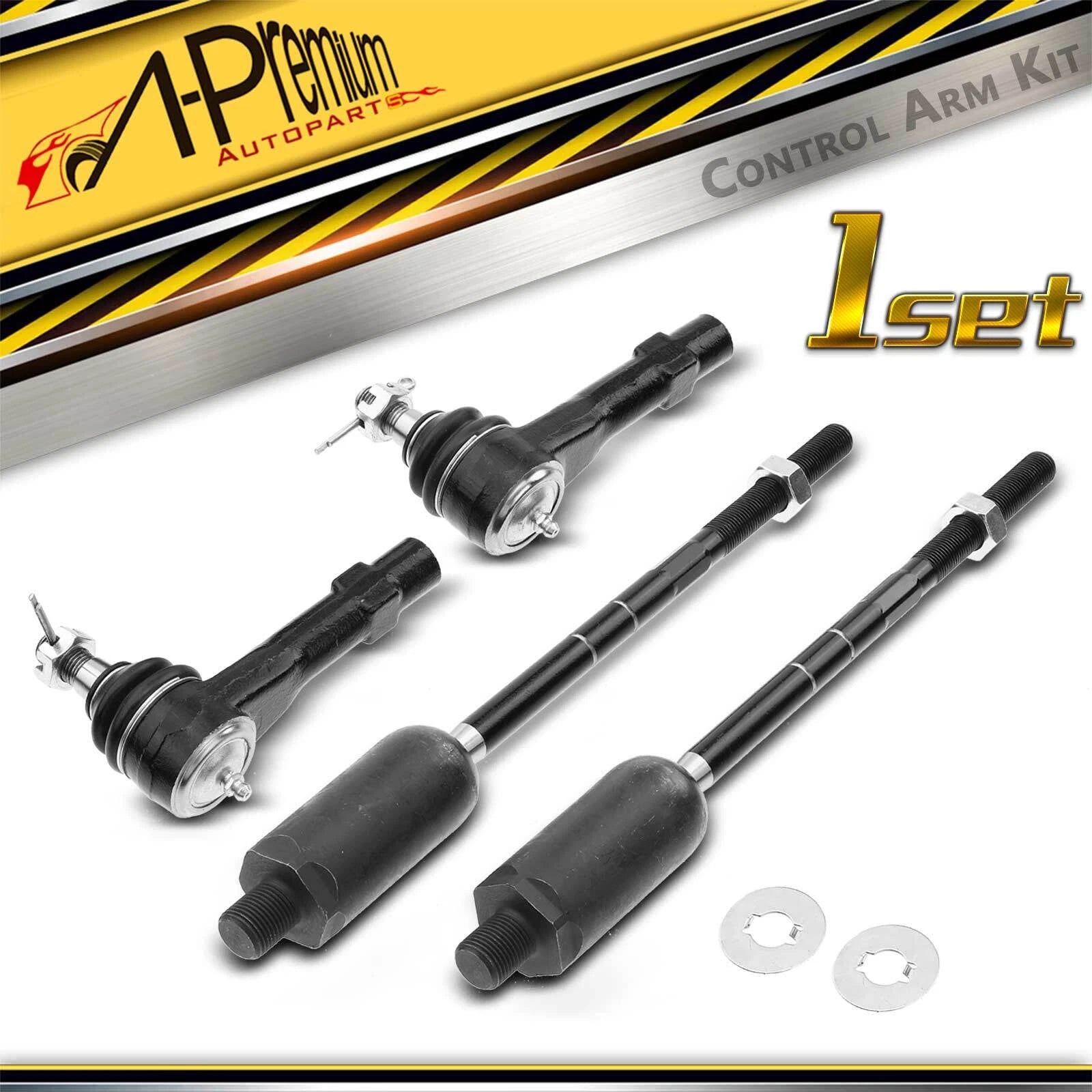 Set of 4 Inner & Outer Tie Rods for Ford Explorer Mercury Mountaineer (2002–2003)