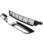 Set of 3 Chrome Bumper Grilles for VW CC (2013–2017)