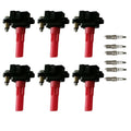 6X Ignition Coil & Spark Plug for Subaru B9 Tribeca (2006–2007)