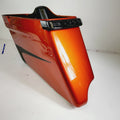 Left Side Saddlebag for Harley-Davidson Touring (2014–2023) - Scorched Orange/Black Denim