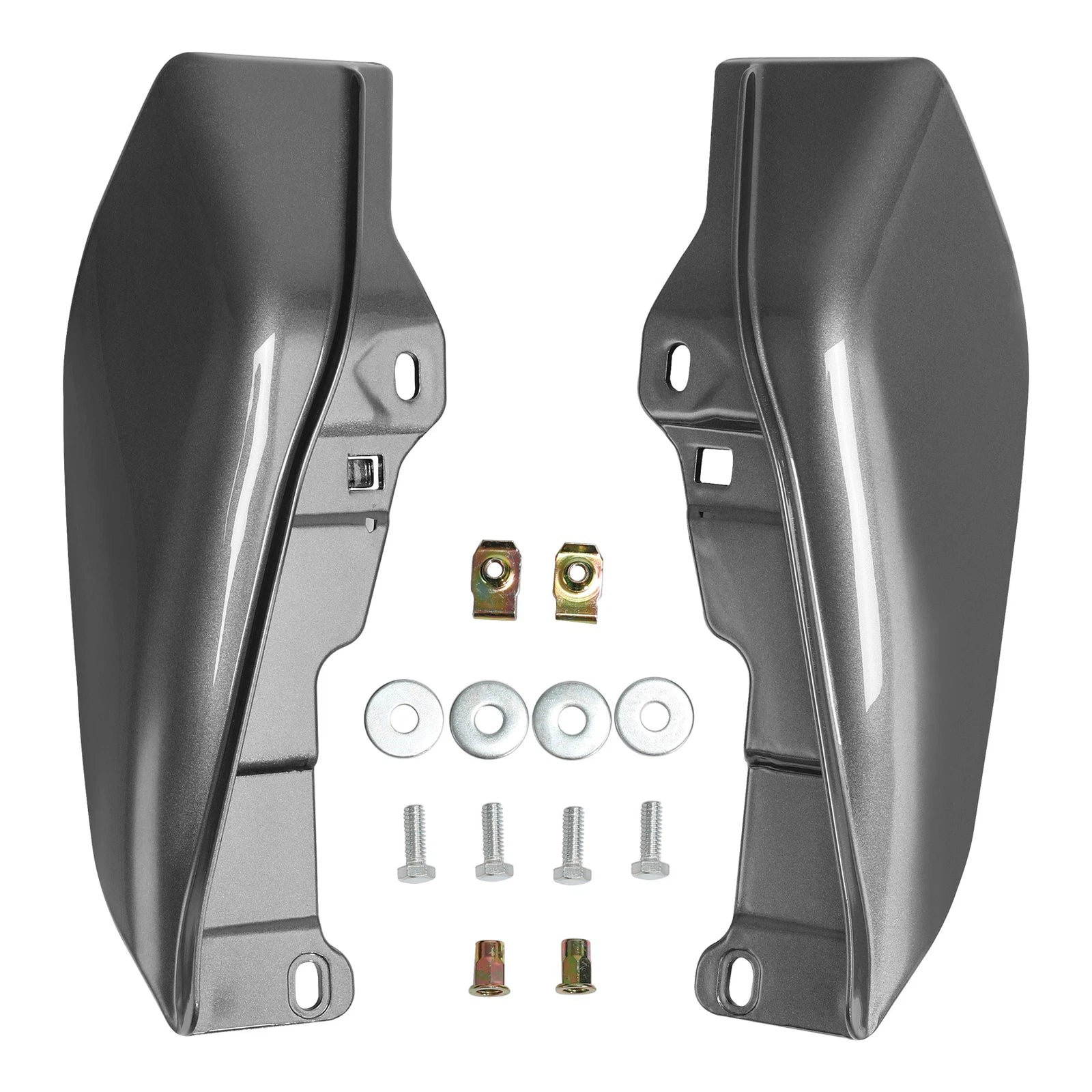 Mid-Frame Air Deflectors for Harley Road Street Glide (2009–2023) Charcoal Pearl