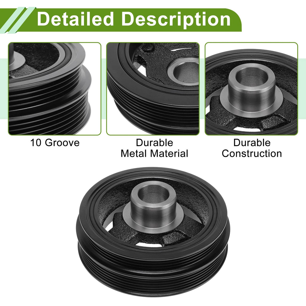 Engine Harmonic Balancer Crankshaft Pulley for Ford Explorer (2002–2010) No.7T4Z6312B