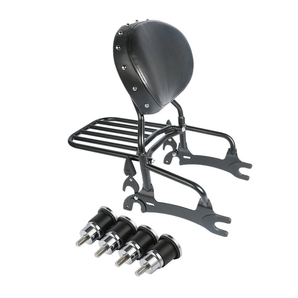 12" Backrest Sissy Bar Pad & Quick Release Spools for Indian Chieftain (2014–2022)