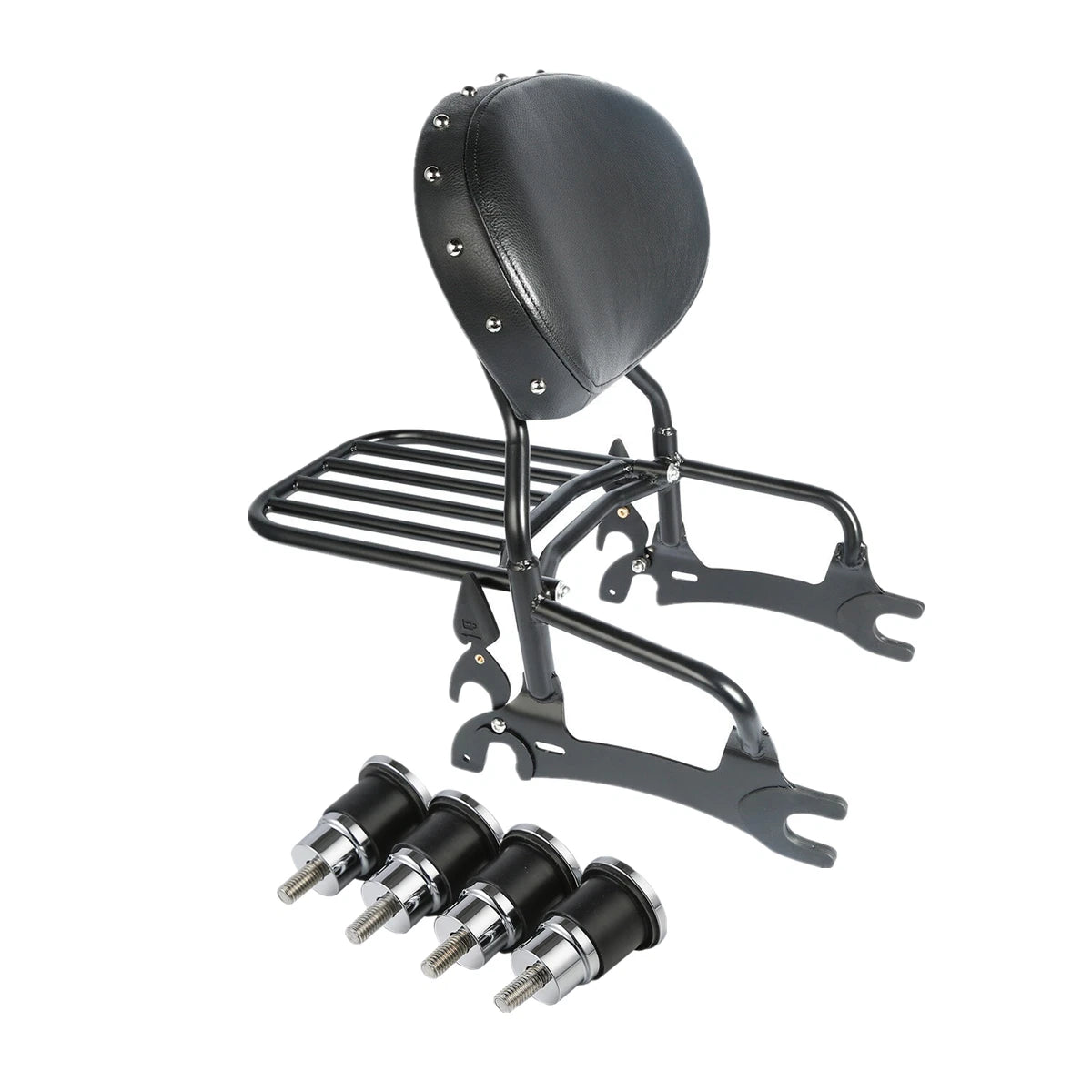 12" Backrest Sissy Bar Pad & Quick Release Spools for Indian Chieftain (2014–2022)