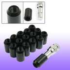 16 Pcs Black Hex Security Lock Wheel Lug Nuts for Honda 