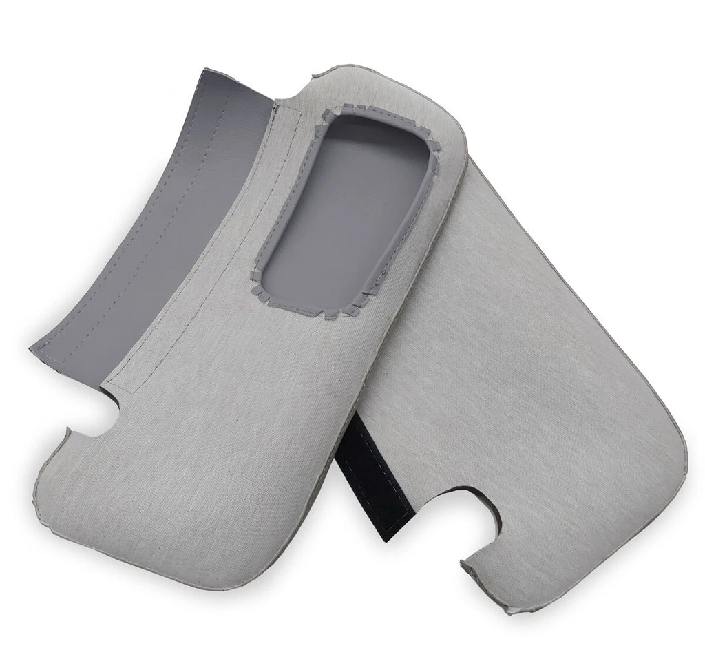 Sunvisors Cover Skin for Toyota Corolla (2009–2013) Gray PVC Leather