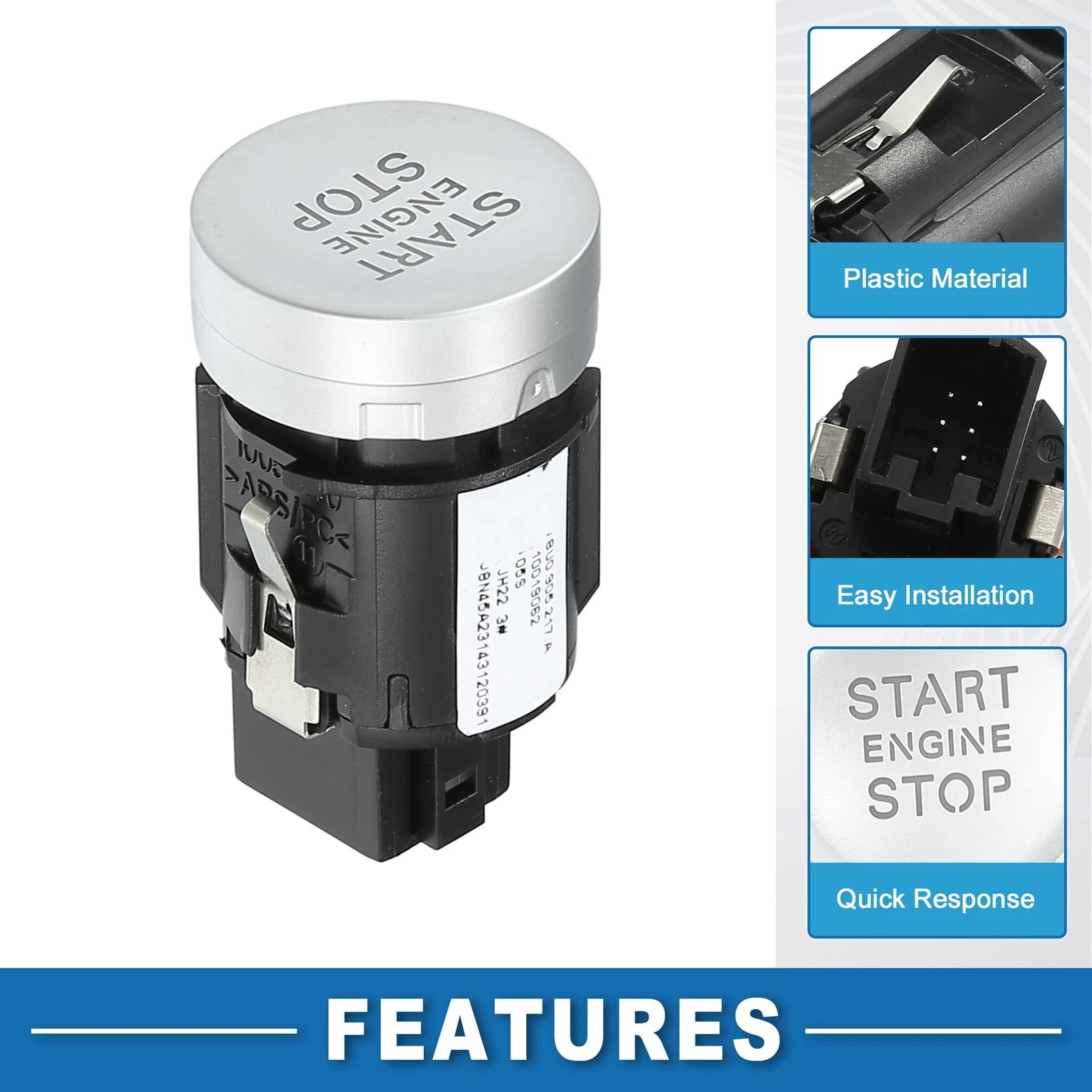 Engine Start Stop Switch Button for Audi Q3 2.0L A/T (2015–2018) 8U0905217A