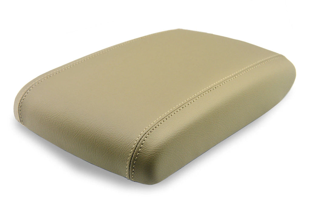 Leather Synthetic Console Armrest Cover for GMC Yukon (2003–2009) Beige