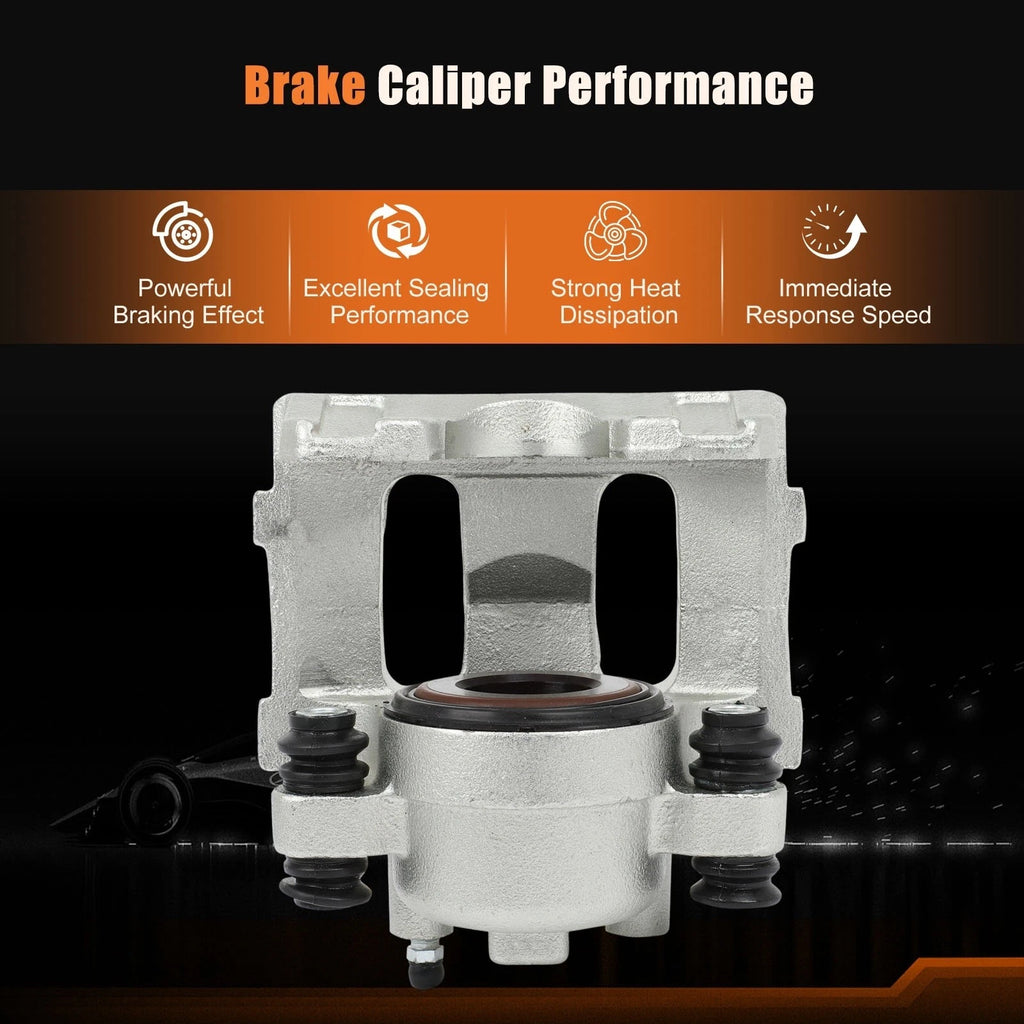 Brake Calipers with Bracket Pair for Jeep Grand Cherokee (1993–1998) & Jeep TJ (1997–2006)