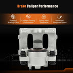 Brake Calipers with Bracket Pair for Jeep Grand Cherokee (1993–1998) & Jeep TJ (1997–2006)