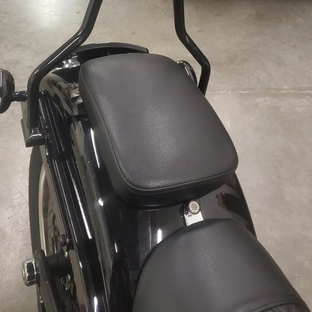 Rear Passenger Pillion Pad Seat 6 Suction Cup for Harley Sportster Softail